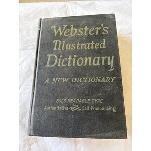 Websters Illustrated Dictionary A New Dictionary Bold Readable Type Self-Pronoun
